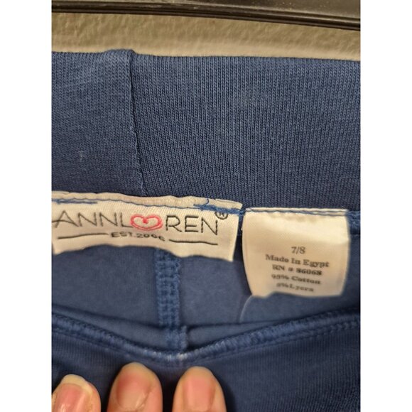 Toddler Girls' Blue Ruffle Hem Leggings - Soft & Stretchy for Playtime & Comfort - Picture 3 of 5